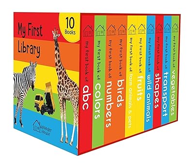 My First Library: Boxset of 10 Board Books for Kids, Ages 0-3 Years Board book – Box set
